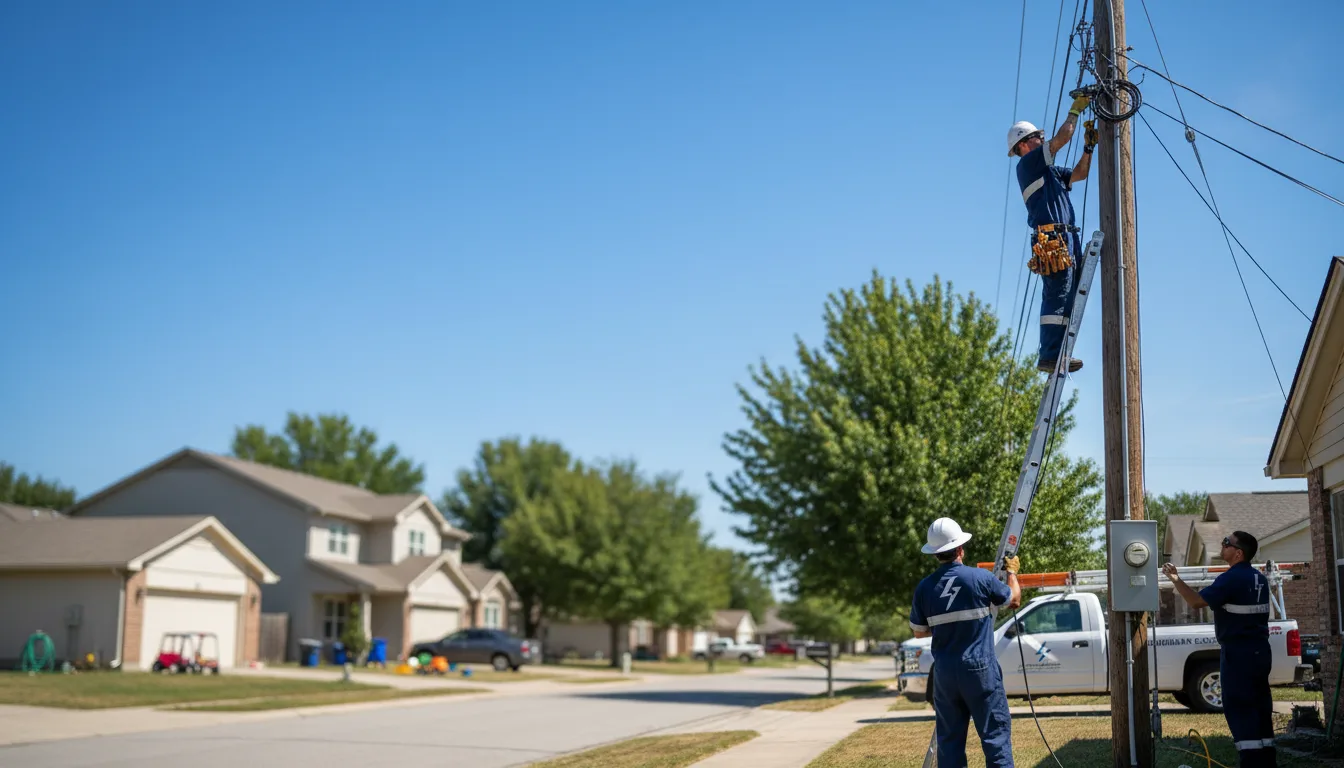 Residential electrician providing installation services in Brownville, NE